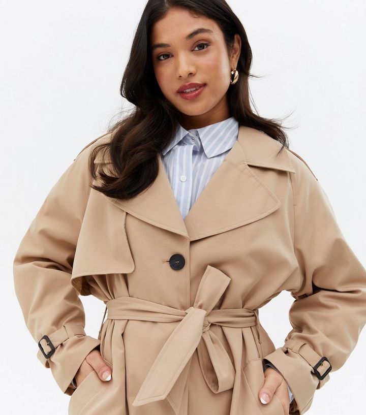 Only Petite Stone Belted Trench Coat, Petite Women S Trench Coats