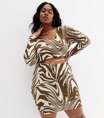 Leopard print outlet cut out dress