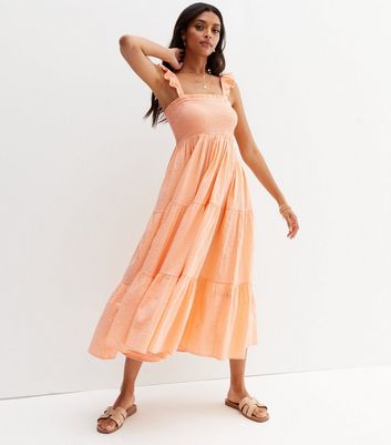 New look peach sales dress