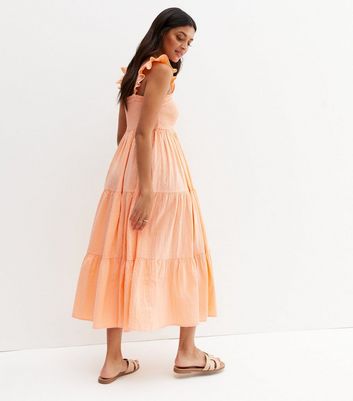 New look coral clearance dress