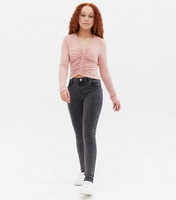 KIDS ONLY Black Washed Skinny Jeans New Look