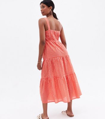 Click to view product details and reviews for Red Check Cut Out Strappy Tiered Midi Dress New Look. Click to view product details and reviews for Red Check Cut Out Strappy Tiered Midi Dress New Look.
