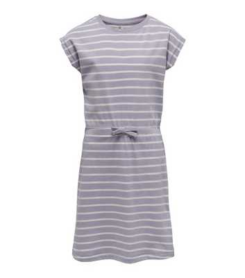 KIDS ONLY Lilac Stripe Tie Front T-Shirt Dress