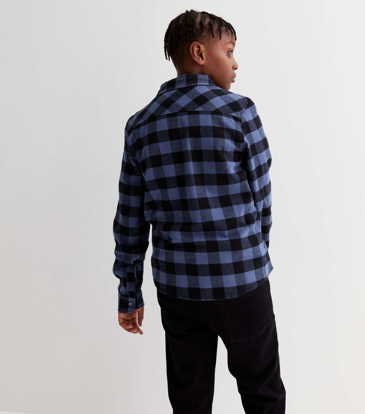 KIDS ONLY Blue Check Long Sleeve Shirt Image 4