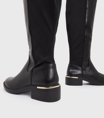 womens knee high low heel boots