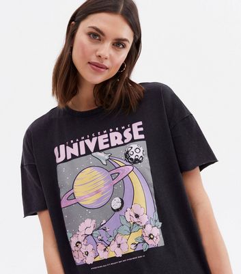 ONLY Dark Grey Universe Logo Oversized 