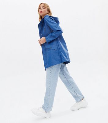 long hooded anorak jacket