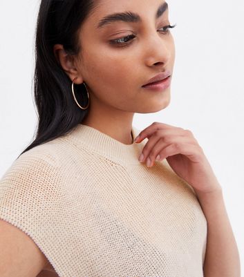 ONLY Off White Midi Vest Jumper Dress 