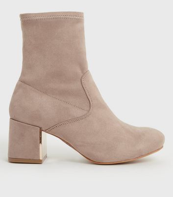 suede sock booties