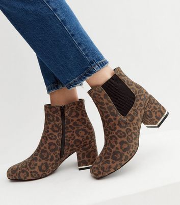 Newlook on sale leopard boots