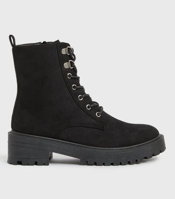 New Look Lace Up Black Boots Hotsell | bellvalefarms.com