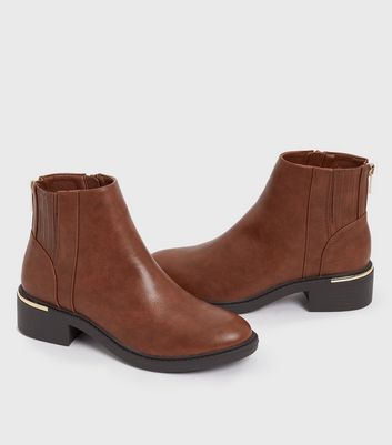 Zip trim chelsea ankle clearance boots