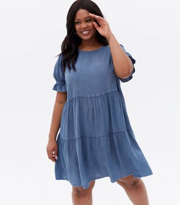 layered denim dress