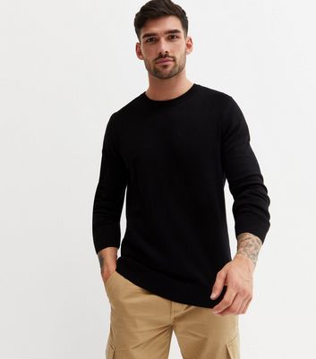 Black slim 2025 fit jumper