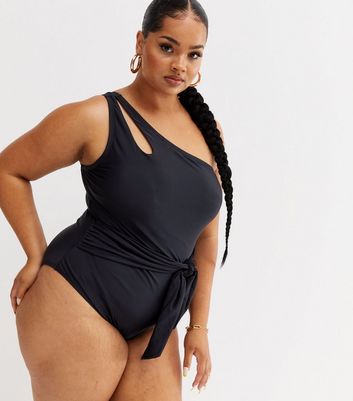 women's one shoulder one piece swimsuit