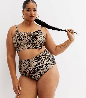plus size leopard swimwear