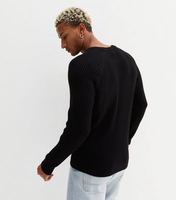 Black hotsell ribbed sweater