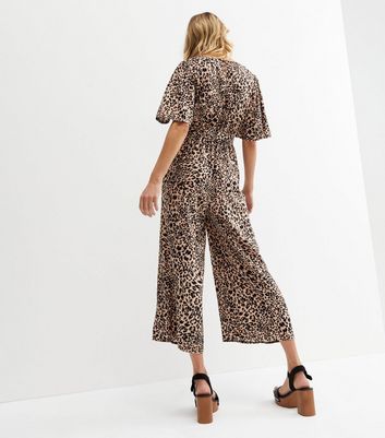 Leopard print clearance wrap skirt jumpsuit