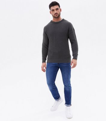 Grey jumper cheap and jeans