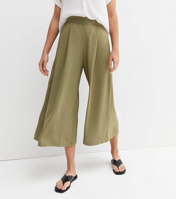 Phase Eight Adela Cropped Trousers Khaki at John Lewis  Partners