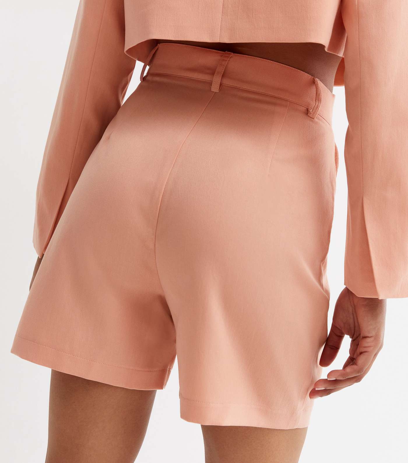 Coral Tailored Long Shorts Image 4