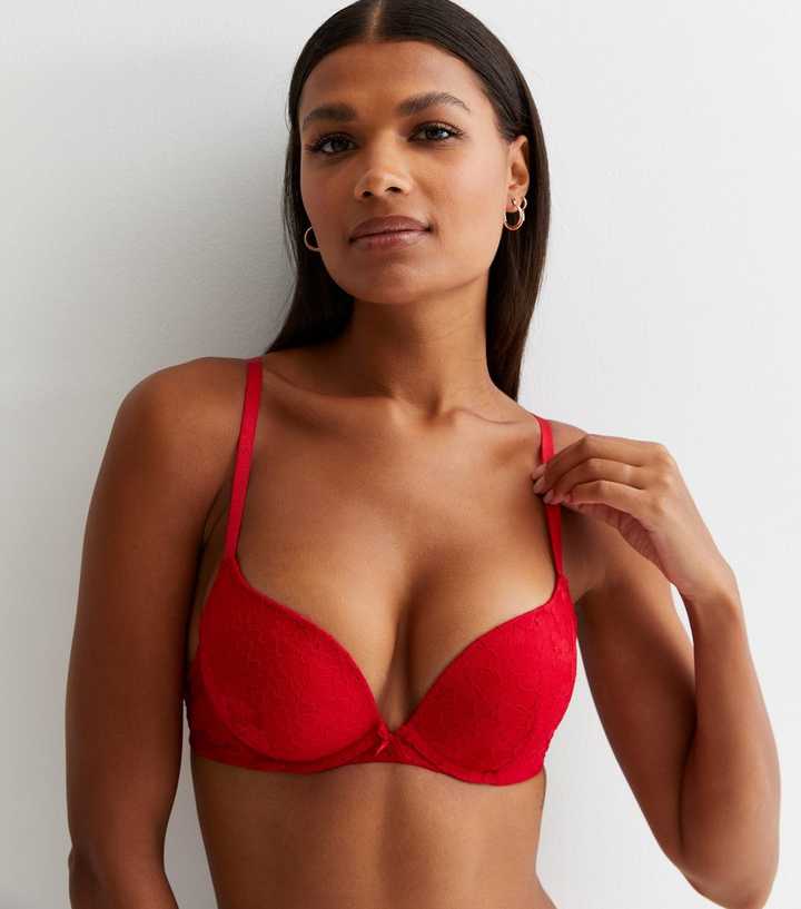 Push Up Bra // Black, Red (34B) - Millesia - Touch of Modern