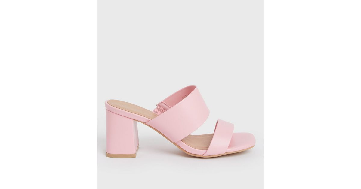 Camellia Ladies Block Heel - Pink