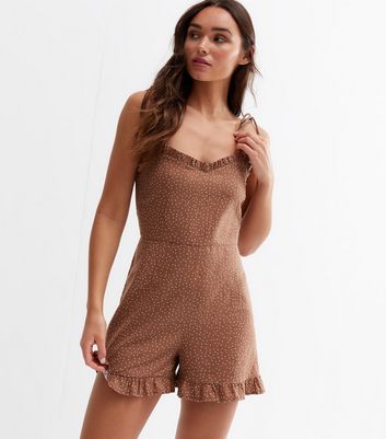 new look linen playsuit