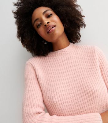 Fluffy jumper outlet pink