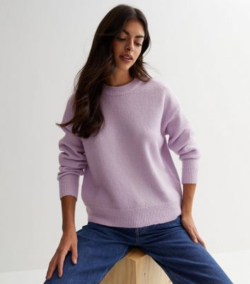 Lilac crew neck outlet sweater