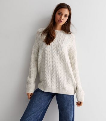 Ladies cable clearance knit jumper