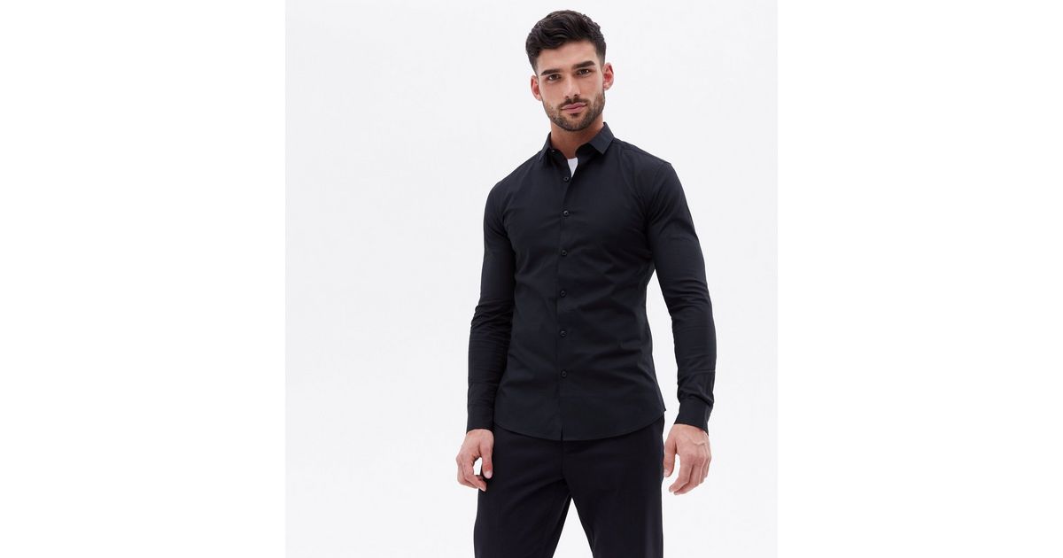 Men's Performance Poplin Oxford Shirt - Black main image 1