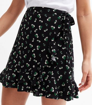 New look hotsell mini wrap skirt