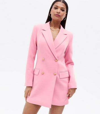 Mid Pink Blazer Dress | New Look