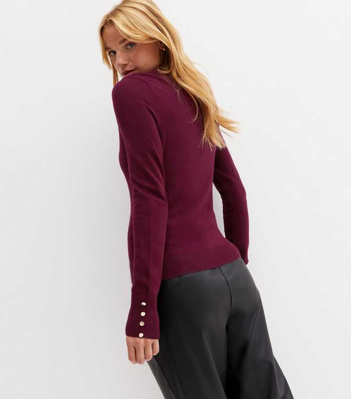 New look maroon velvet knit sweater (SOLD) Price:2250/- Length front:22  Back:24 Chest:25