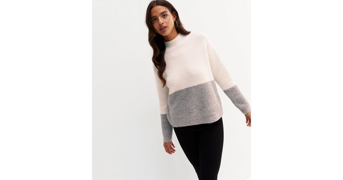 4941 Grey High Neck Jumper