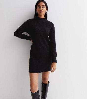 New look black long sleeve dress hotsell