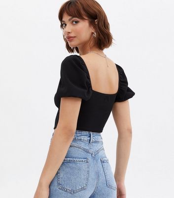 Click to view product details and reviews for Black Hook And Eye Corset Crop Top New Look.