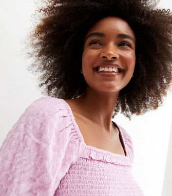 Pale pink peplum sales top