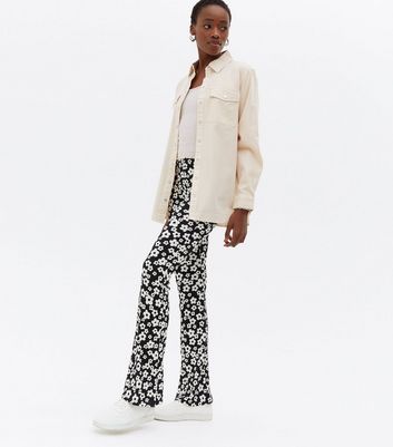 New Look Tall flared pants in black | ASOS
