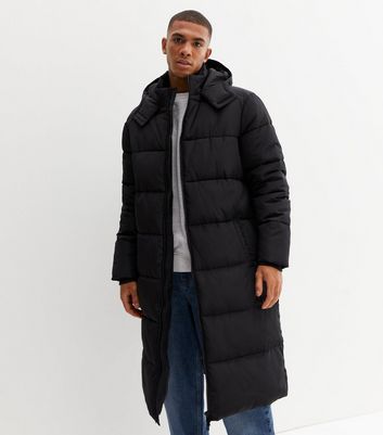 New Look BELTED LONG PUFFER - Winter coat - black - Zalando.de