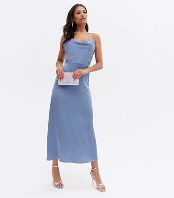 Lipsy cowl neck 2025 maxi dress blue