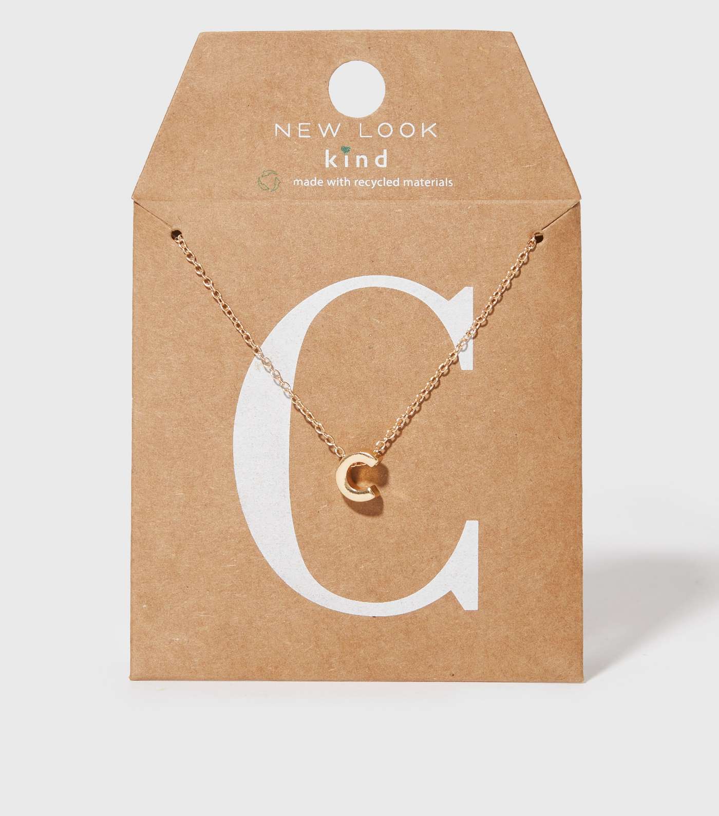 Gold C Initial Pendant Necklace