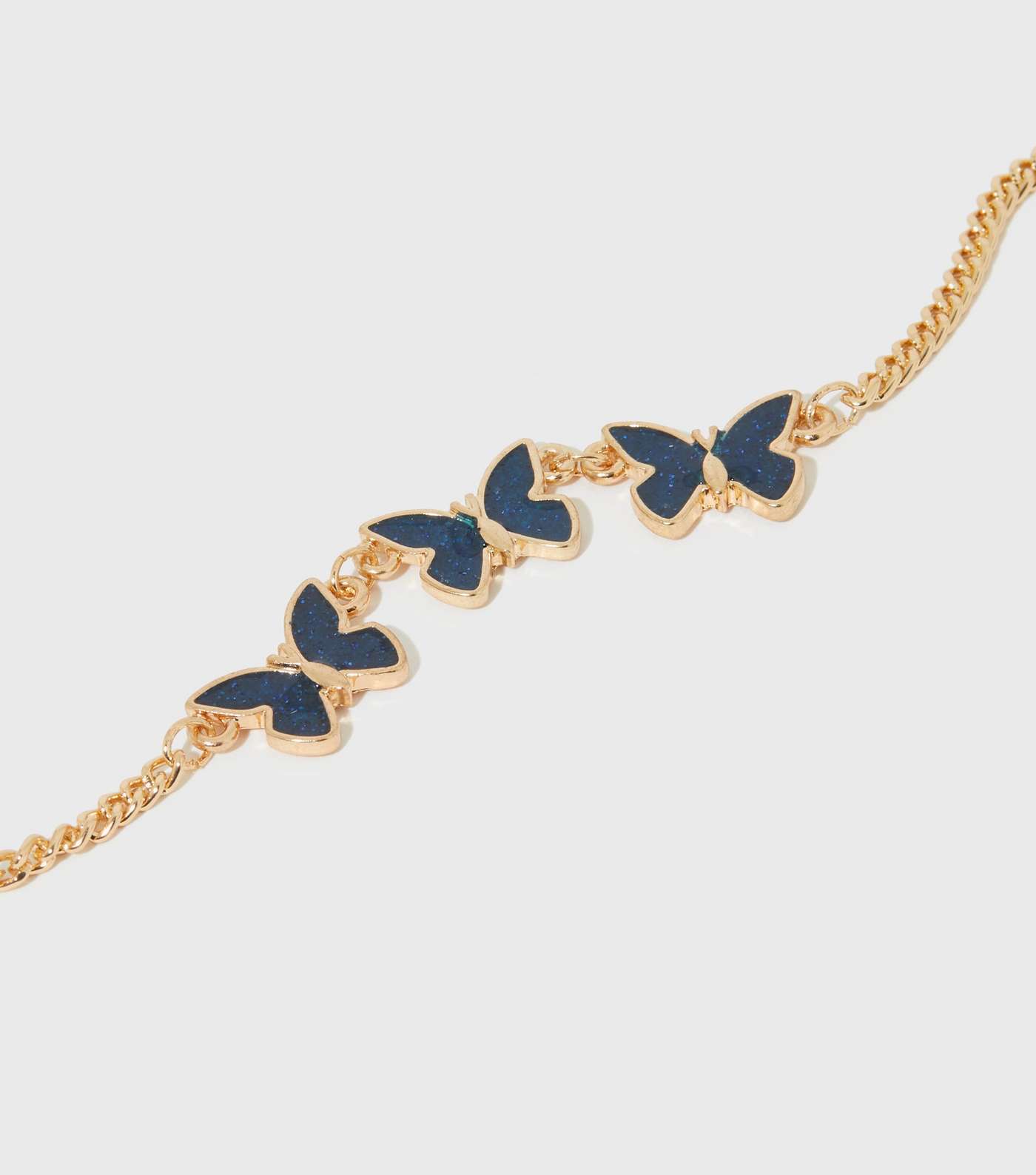 Gold Butterfly Anklet Image 3