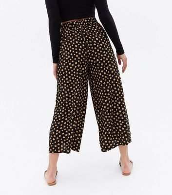 ditsy print trousers