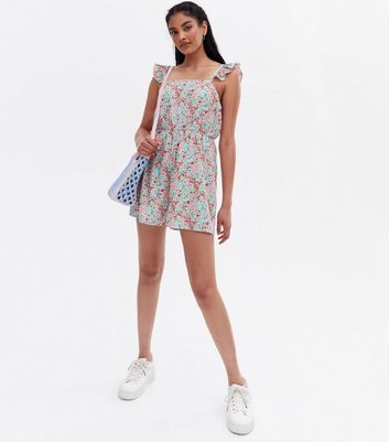 new look ditsy playsuit