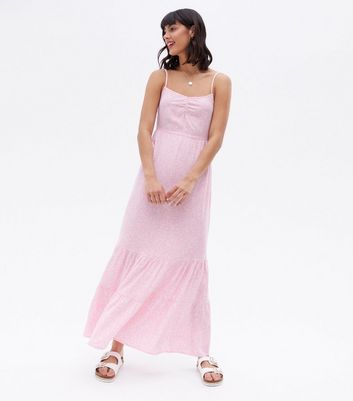 New look pink sales maxi dress