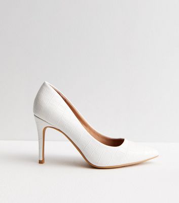 VKEKIEO Peep Toe Heels For Women High Heel Slingback White 37 - Walmart.com