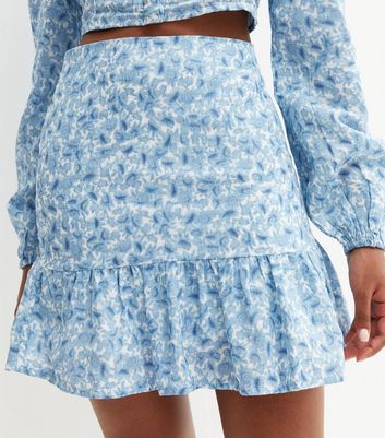 Light blue 2024 flower skirt