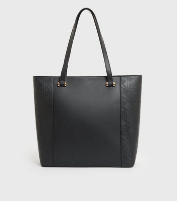 Fake leather monogrammed tote bags sale